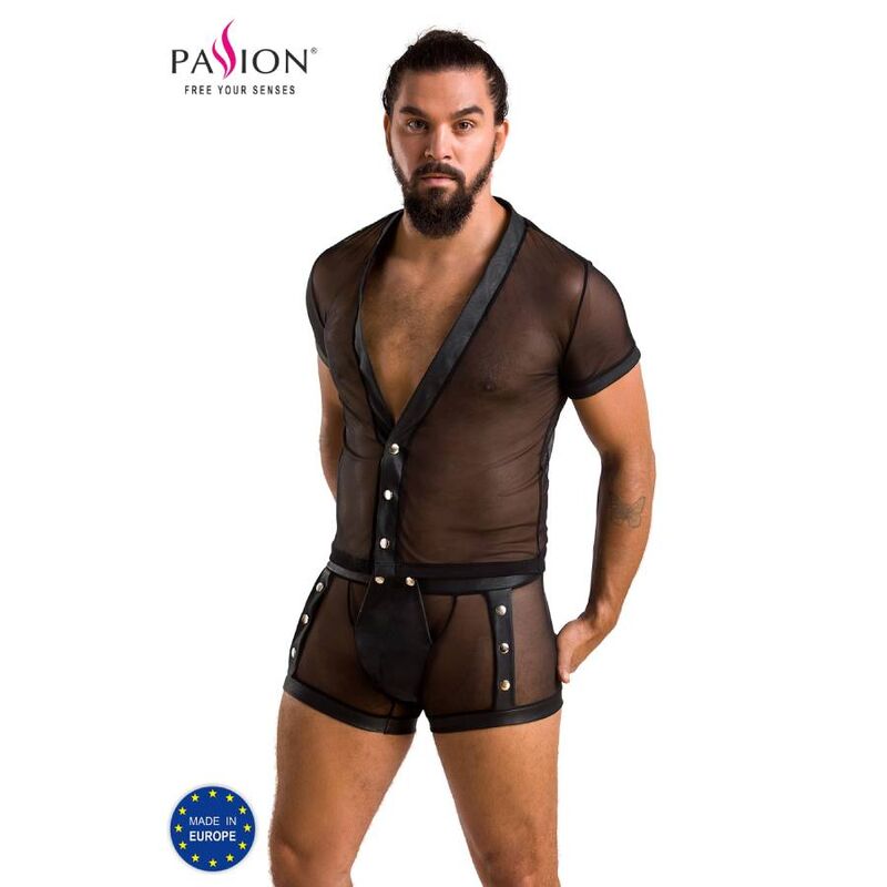 PASSION MEN Michael pánský erotický set, černý, L/XL