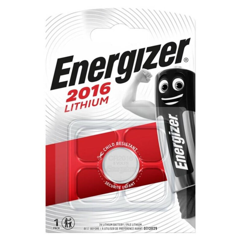 Lithiová knoflíková baterie CR2016 3 V s dlouhou výdrží pro hodinky a zařízení ENERGIZER