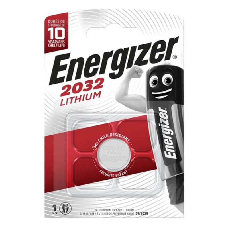 Lithiová knoflíková baterie CR2032 3 V s dlouhou životností pro hodinky a elektroniku ENERGIZER