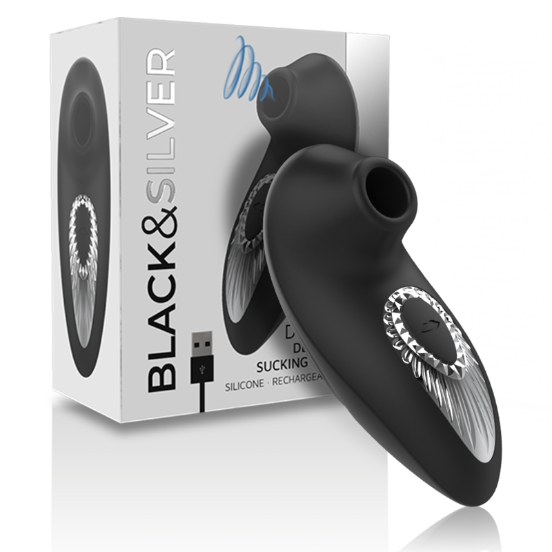 Blacksilver Drake Deluxe Vibrátor Se Sáním, Dobíjecí Silikonový, Černý