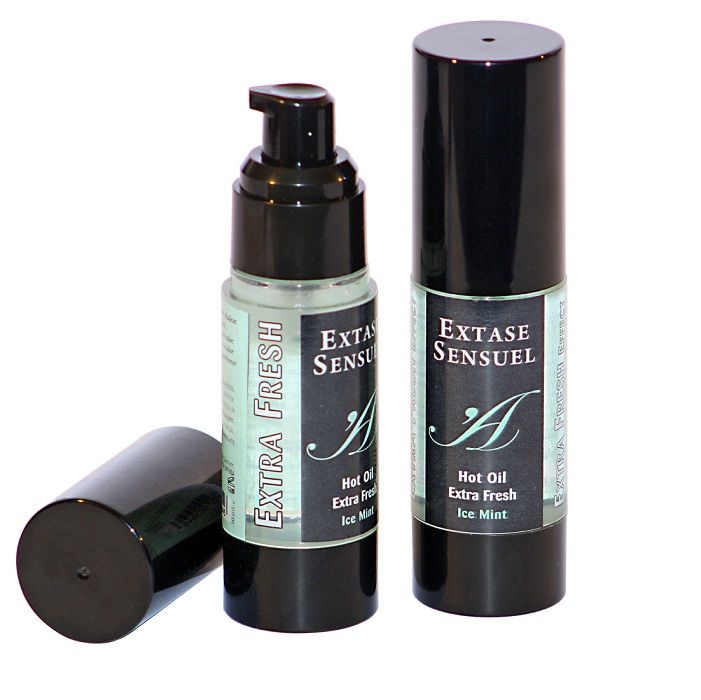 Masážní olej Extase Sensual s extra svěžím ledovým efektem, 30 ml