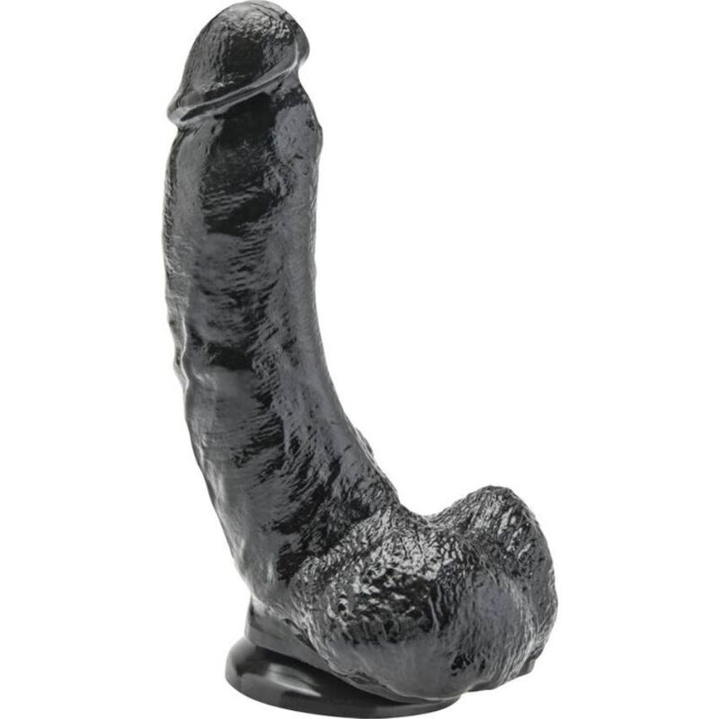 GET REAL dildo s varlaty, 20,5 cm, černé