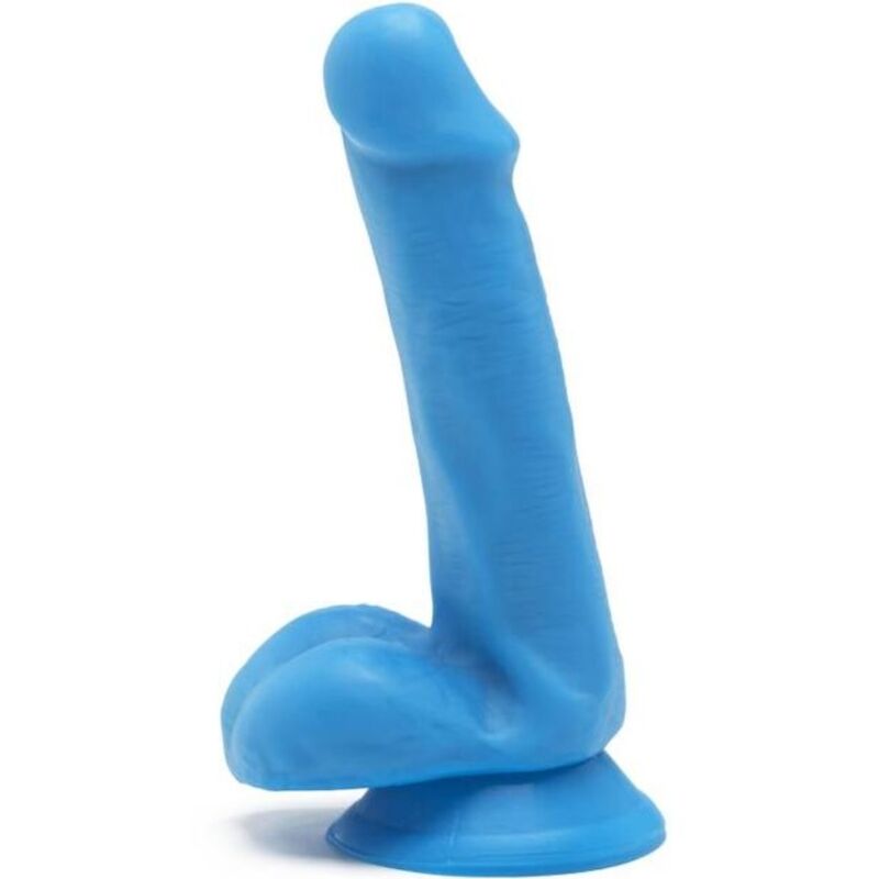 GET REAL Happy Dicks dildo s varlaty, modrý, 12 cm