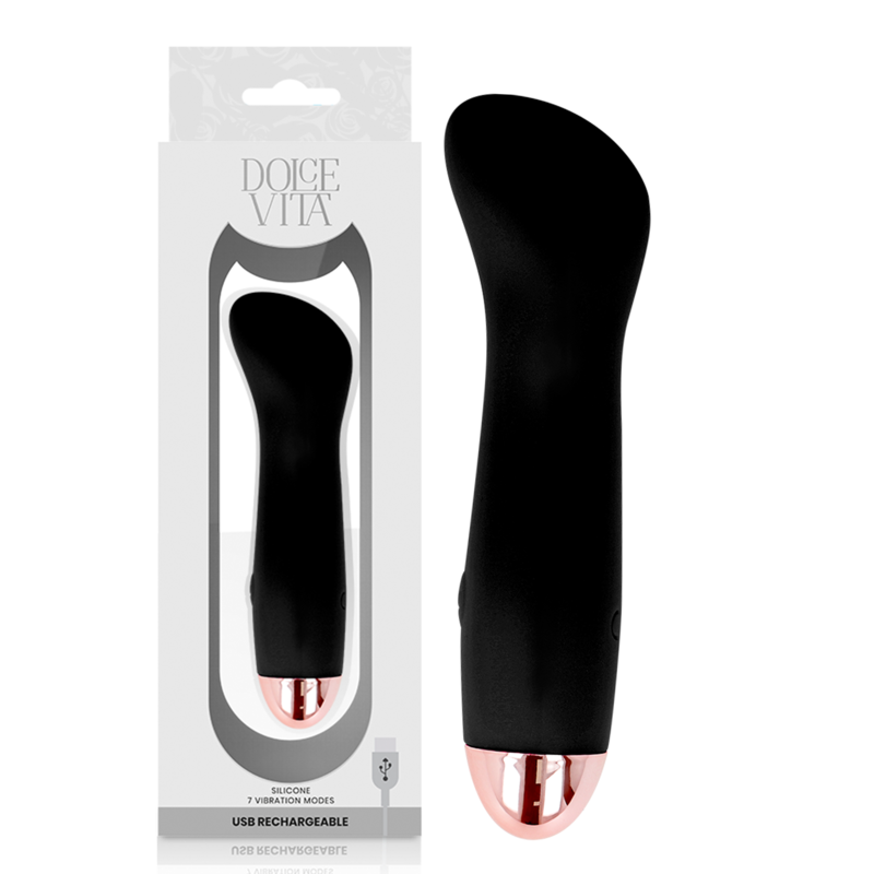 Mini vibrátor Dolce Vita One, dobíjecí, černý