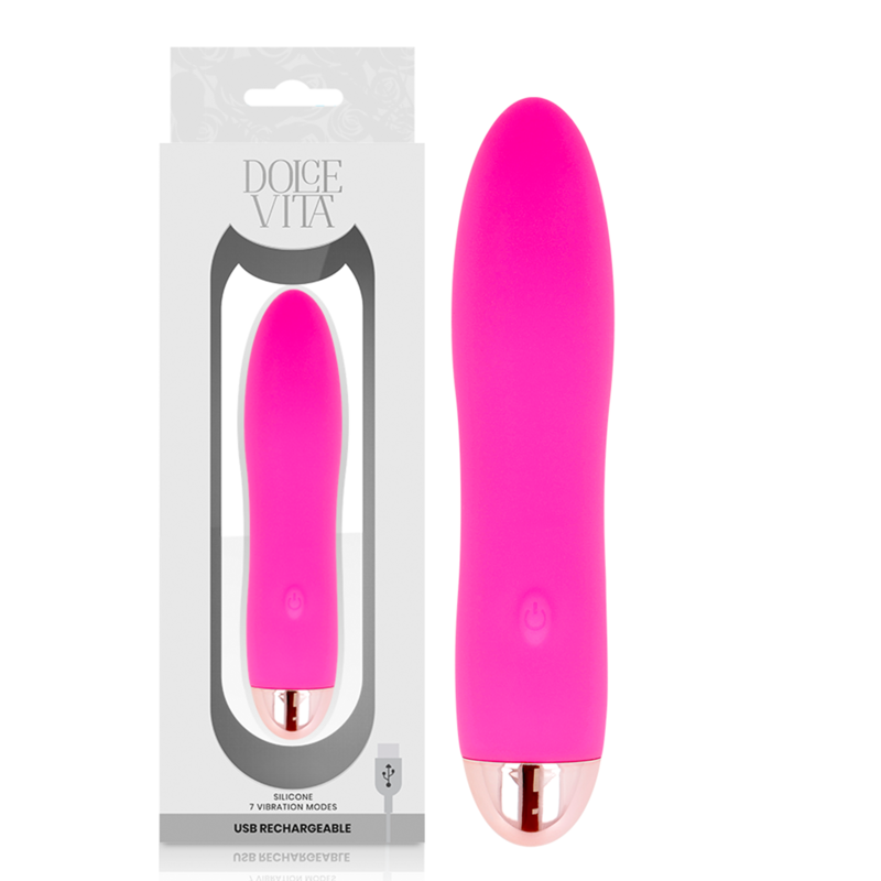 Mini vibrátor Dolce Vita Four, růžový