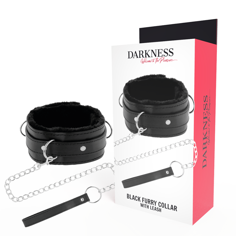 DARKNESS BONDAGE BDSM obojek s řetězem