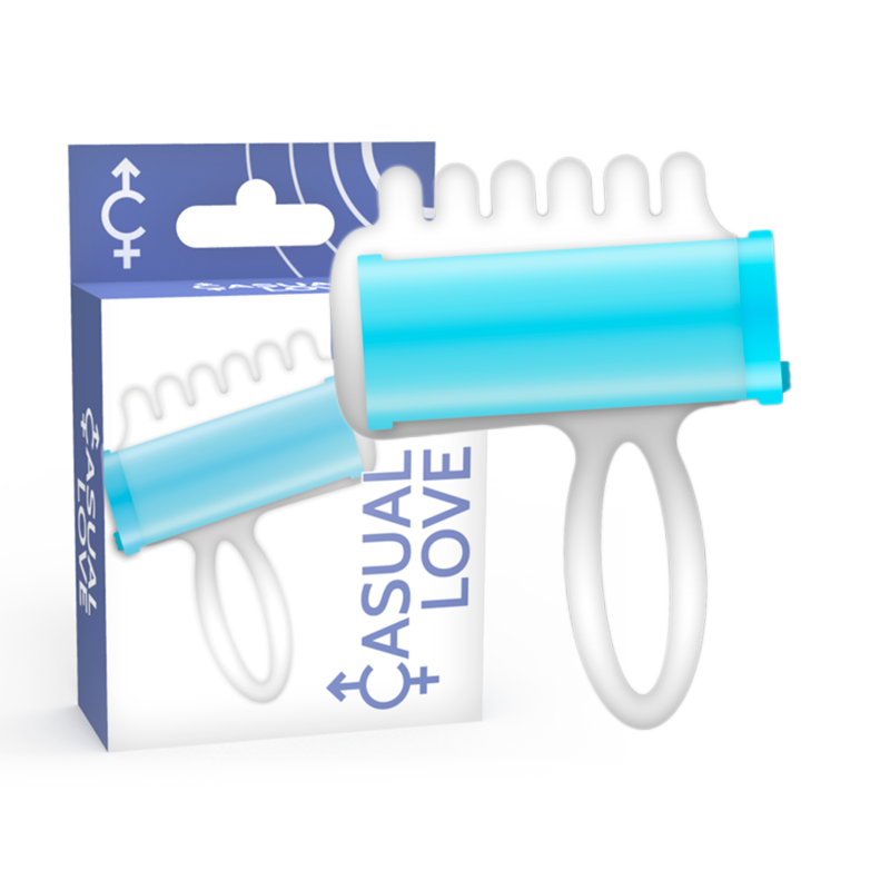 Casual Love Finger Fun Blue vibrační stimulátor na prst