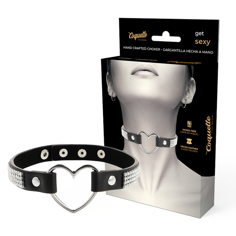 BDSM obojek Coquette Chic Desire se srdíčkem