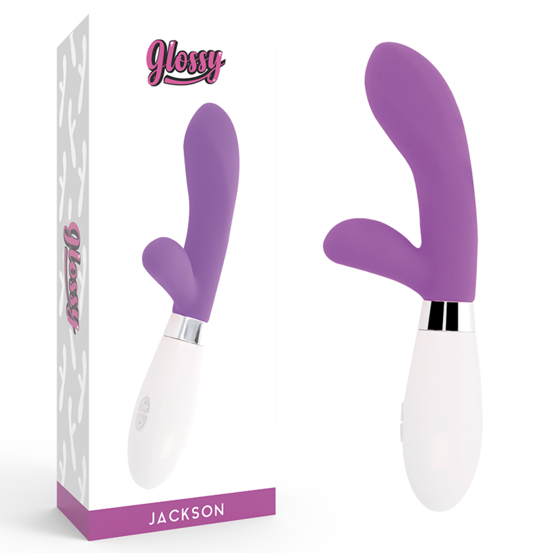 GLOSSY Jackson králičí vibrátor, fialový