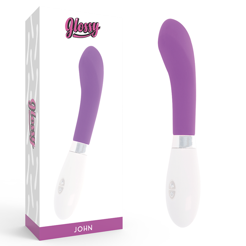 Vibrátor na bod G GLOSSY John, fialový