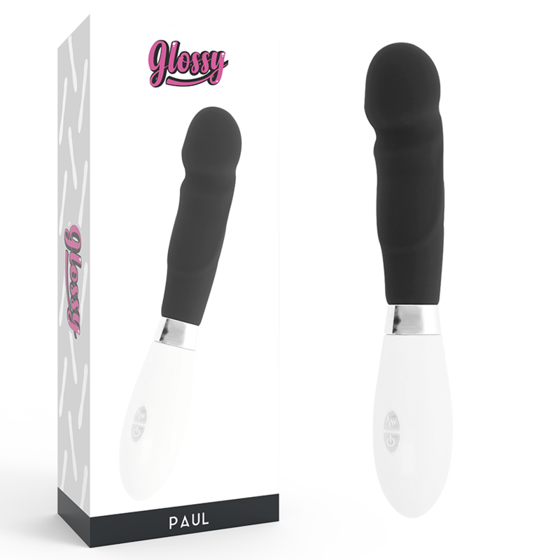 GLOSSY Paul vibrátor na bod G, černý
