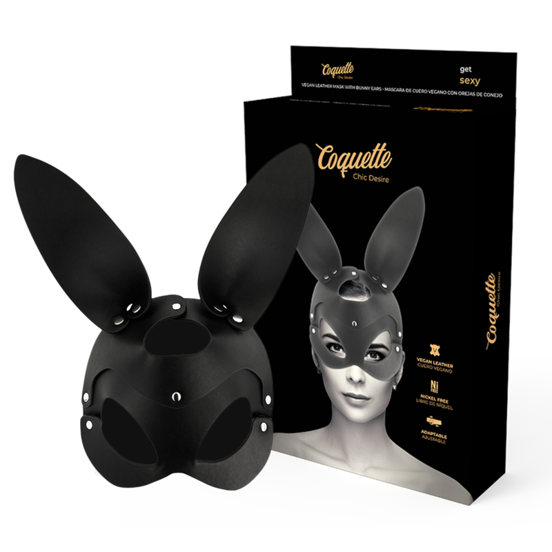 Škraboška Coquette Chic Desire s ušima zajíčka