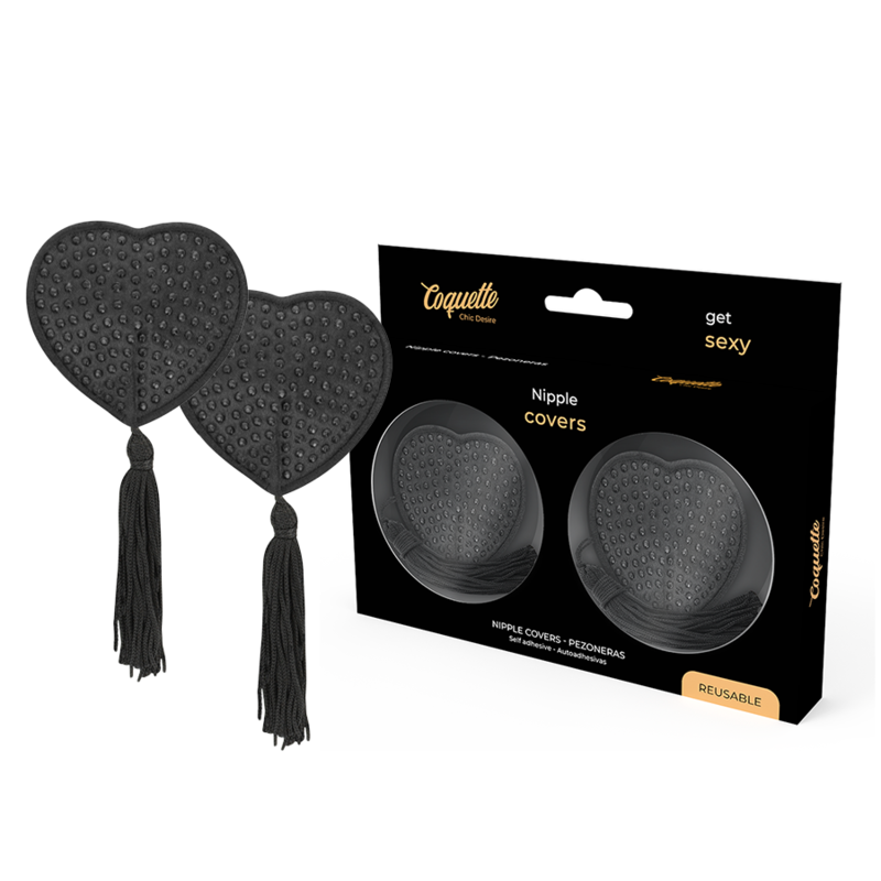 Kryty na bradavky Coquette Chic Desire, černé