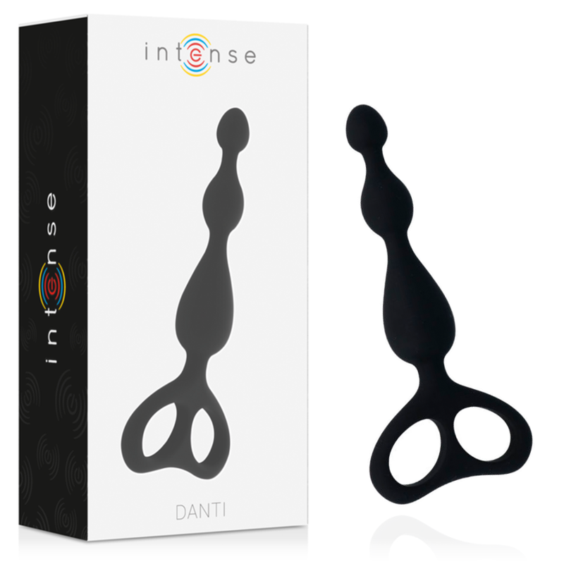 INTENSE Black Anal Danti anální dildo ze silikonu