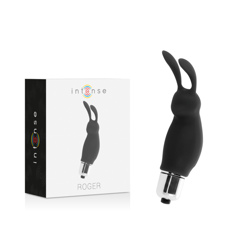 INTENSE FUN TOYS Rabbit Roger Black stimulátor klitorisu