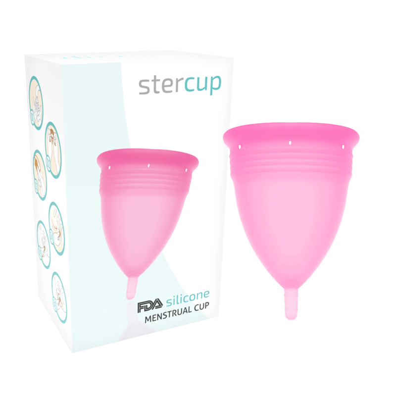 Menstruační kalíšek Stercup, růžový, velikost L