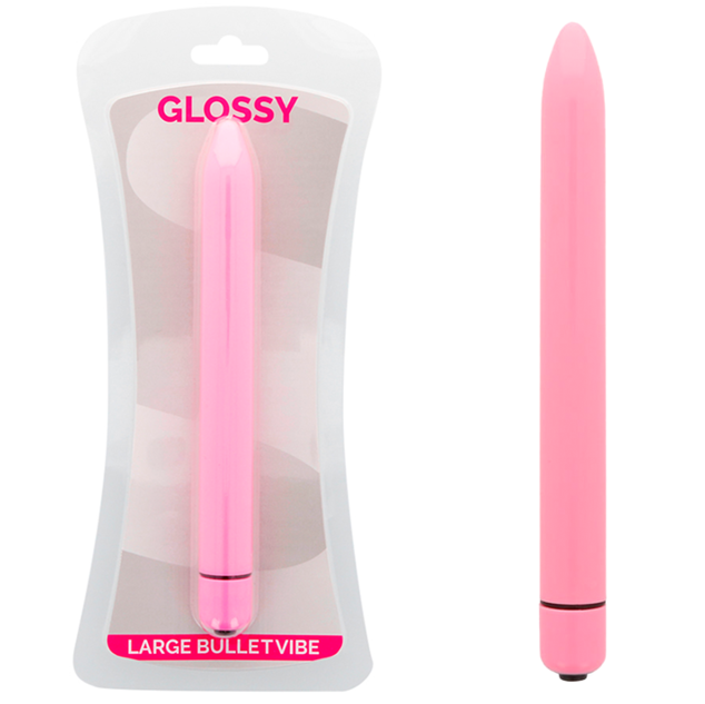 Růžový minivibrátor GLOSSY Slim