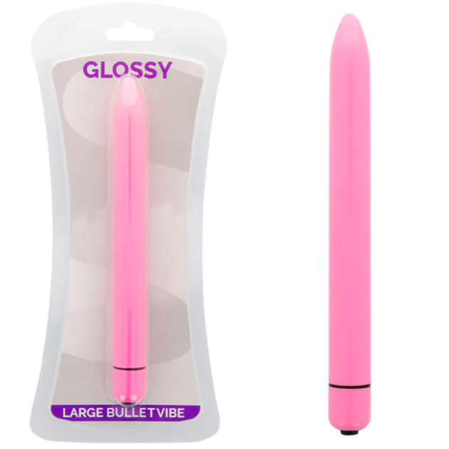 GLOSSY Slim mini vibrátor Deep Rose