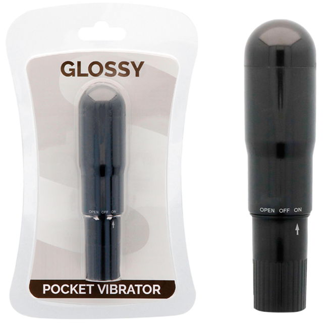GLOSSY kapesní minivibrátor, černý