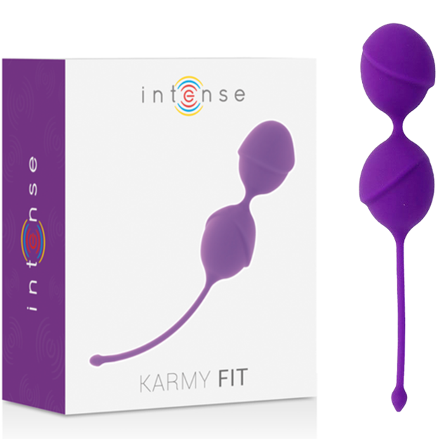 INTENSE Karmy Fit silikonové venušiny kuličky, šeříkové