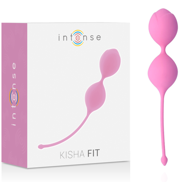 Silikonové venušiny kuličky INTENSE Kisha Fit, růžové