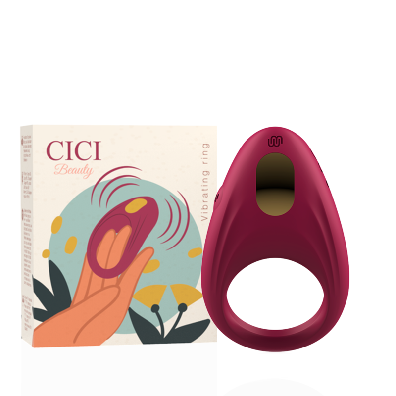 CICI BEAUTY vibrační penisový kroužek ze silikonu