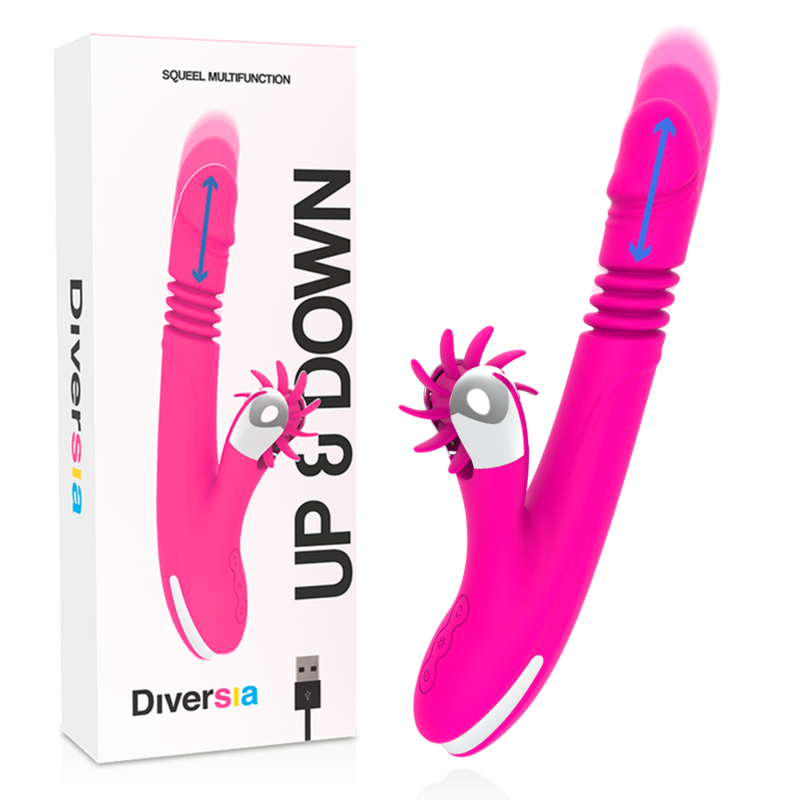 DIVERSIA Bunny Up & Down vibrátor, 24 cm