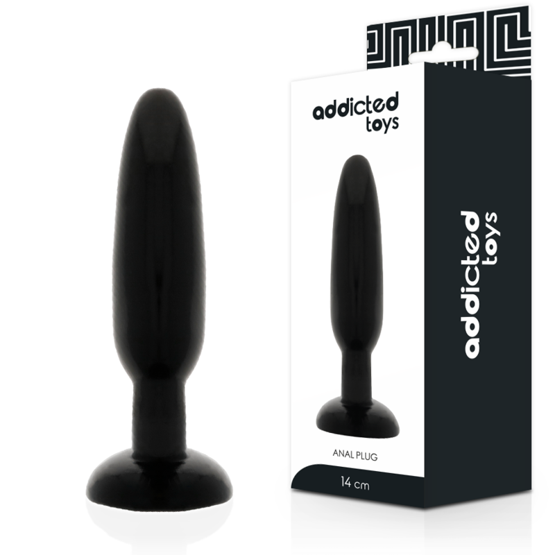 ADDICTED TOYS anální kolík z pružného TPR, 14 cm