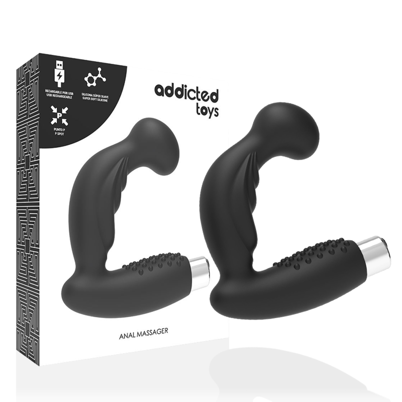 ADDICTED TOYS Model 3 anální vibrátor, černý