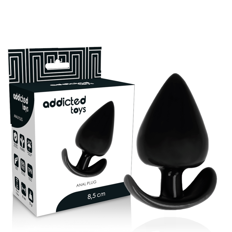 Anální kolík Addicted Toys z TPR, 8,5 cm