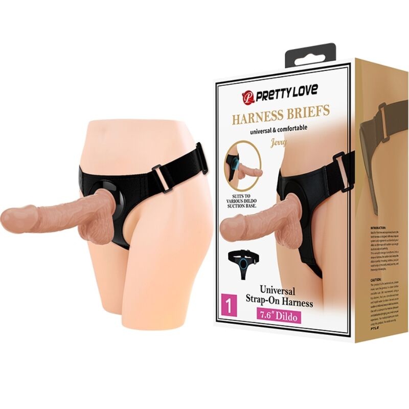 Pretty Love Jerry set s připínacím dildo a kalhotkami s postrojem