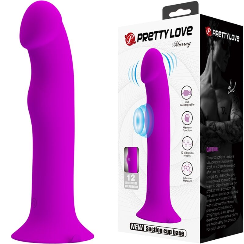 Vibrátor Pretty Love Murray na bod G s přísavkou