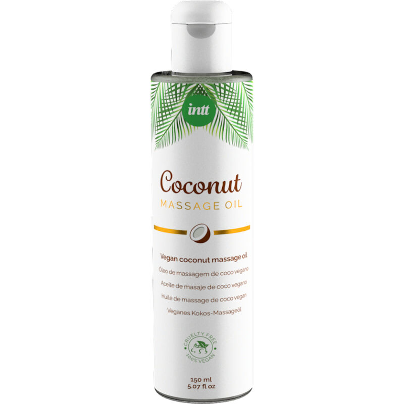 Veganský masážní olej INTT s kokosovou vůní, 150 ml