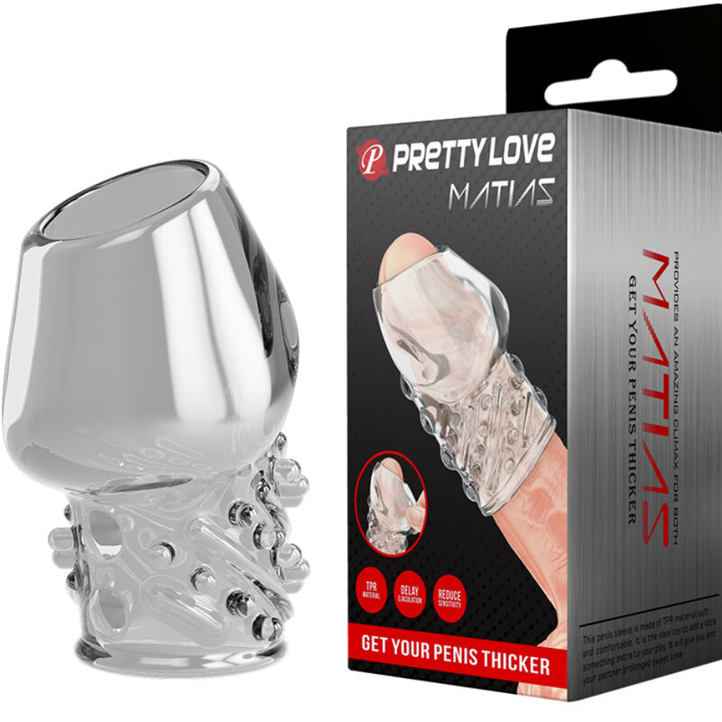 Transparentní návlek na penis Pretty Love Matias