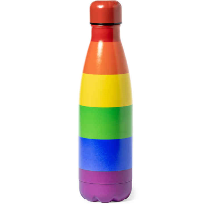 Kovová láhev PRIDE s LGBT vlajkou