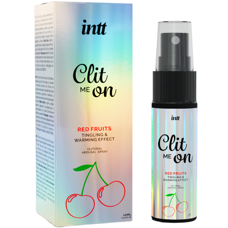 INTT Releases Clit Me On Red Fruits sprej pro stimulaci klitorisu, 12 ml