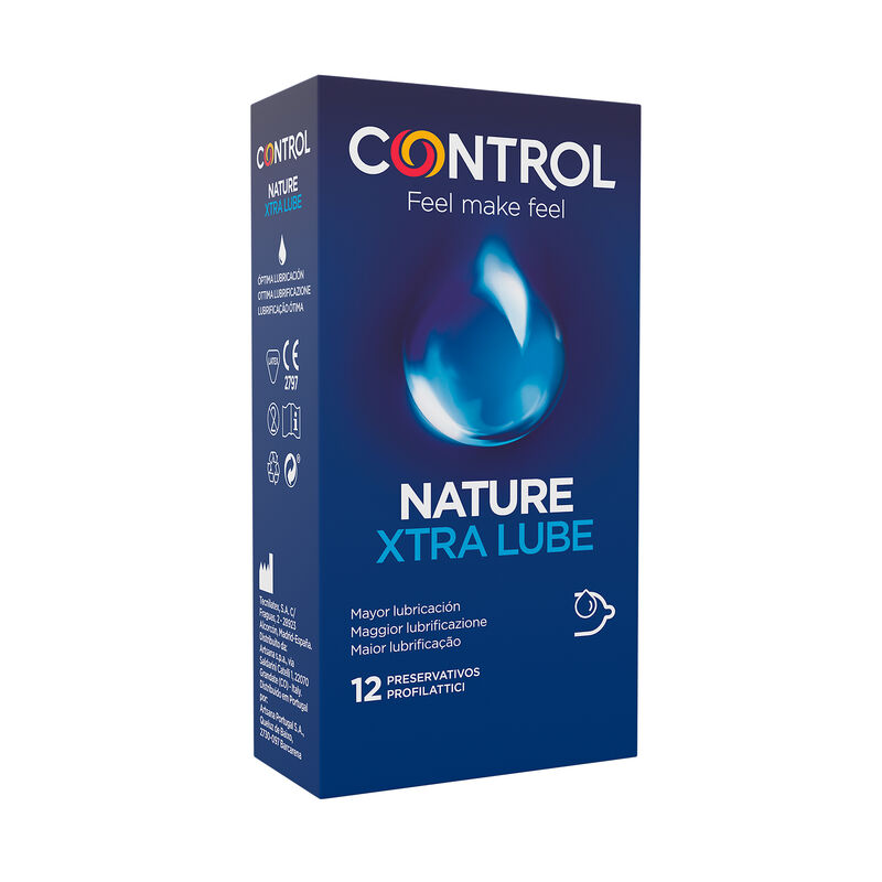 Kondomy CONTROL Adapta Nature Extralube Standard, 12 kusů