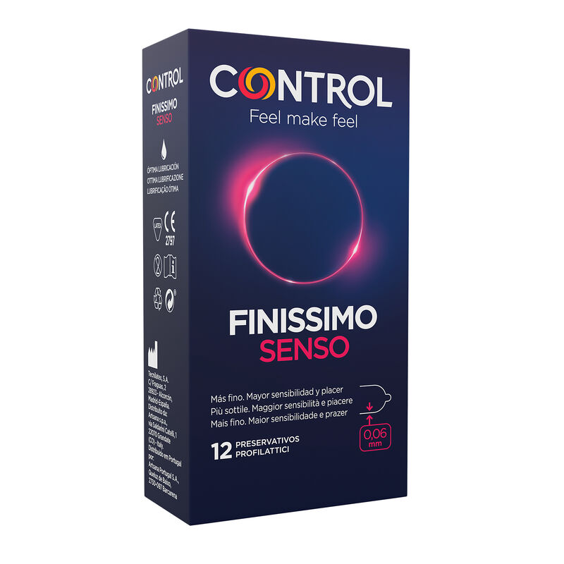 Tenké kondomy Control Adapta Senso, 12 kusů