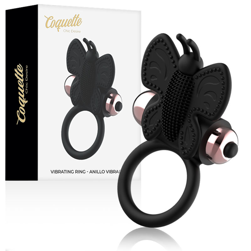 Coquette Chic Desire vibrační erekční kroužek s motýlem