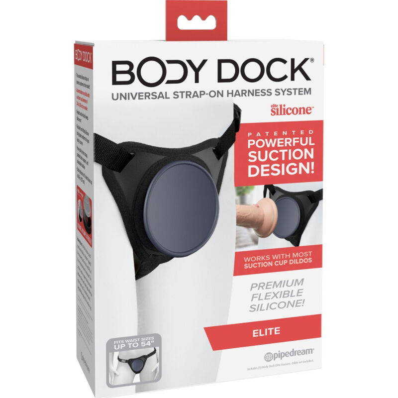 PIPEDREAMS Body Dock Elite erotický postroj na strap on
