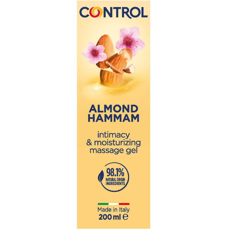 Masážní gel CONTROL Almond Hammam s vůní mandlového mléka, 200 ml