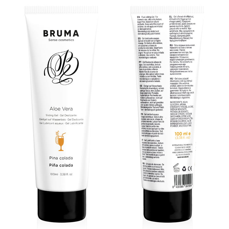 BRUMA lubrikační gel s příchutí aloe vera a Piña Colada, 100 ml