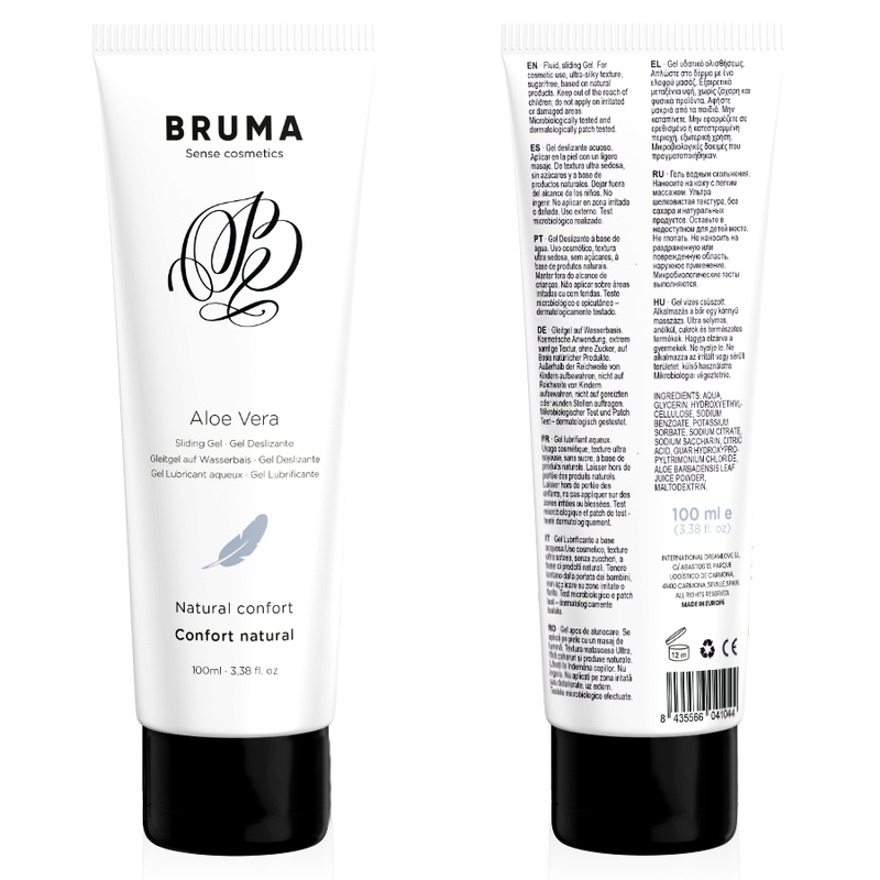BRUMA lubrikační gel s aloe vera na vodní bázi, 100 ml