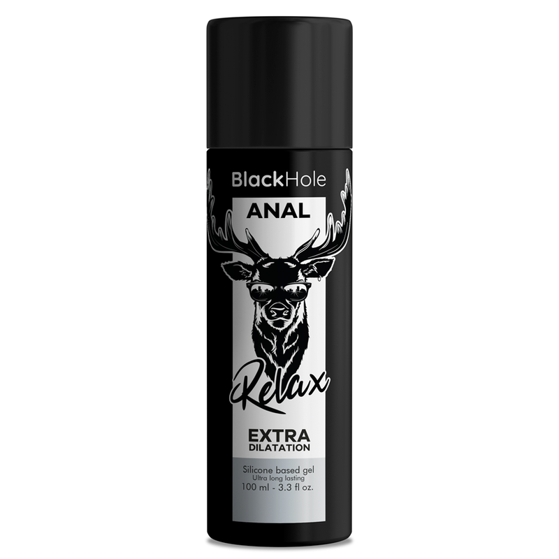 Anální lubrikační gel na silikonové bázi s relaxačním účinkem pro jemné roztahování BLACK HOLE