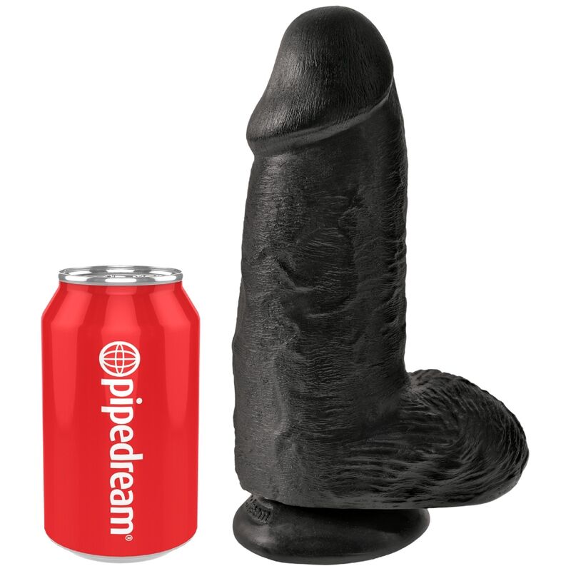 KING COCK Chubby dildo pro strap on, černé