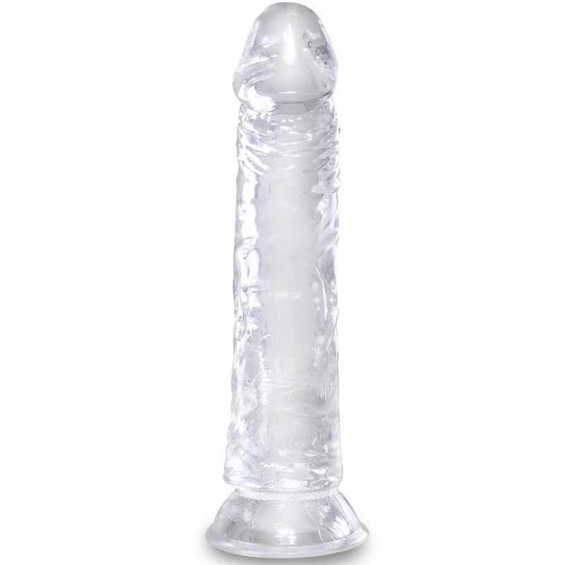 Průhledné dildo KING COCK Clear s přísavkou