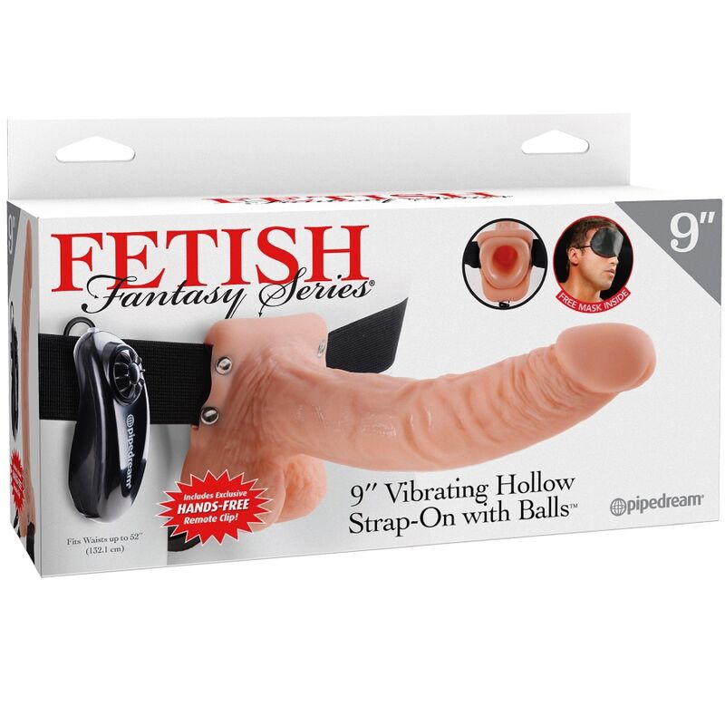 Fetish Fantasy Series strap on set s dálkovým ovládáním, 24 cm