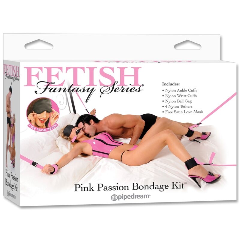 FETISH FANTASY SERIES Růžová pouta na ruce pro bondage
