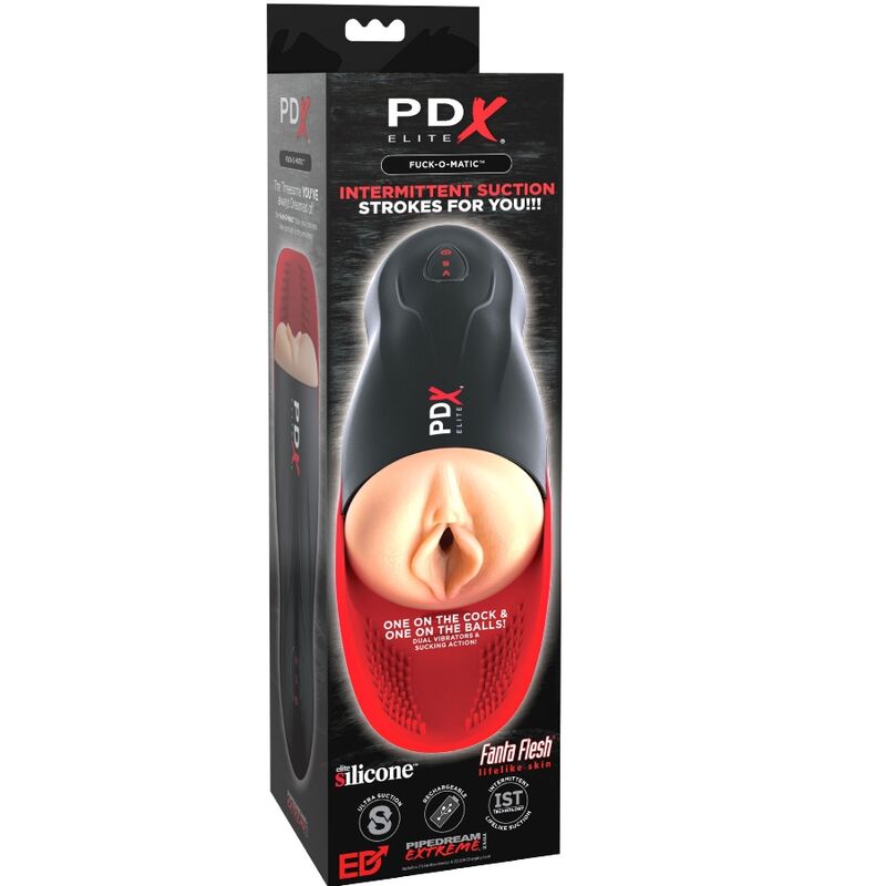 PDX ELITE Fuck O Matic masturbátor se sací funkcí a vibracemi