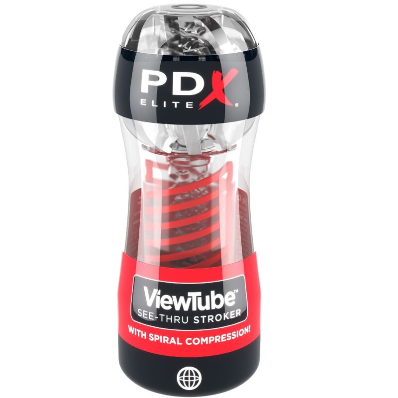 PDX ELITE ViewTube 2 průhledný masturbátor